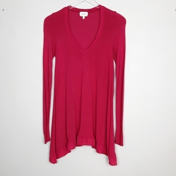 Anthropologie | Deletta Lokka Red Tunic Chiffon S - Picture 3 of 8
